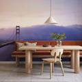 Misty Bridge Dawn Mural Wallpaper - room preview 05