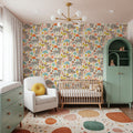 Friendly Foxes Mural Wallpaper - Purple Tone - room preview 05