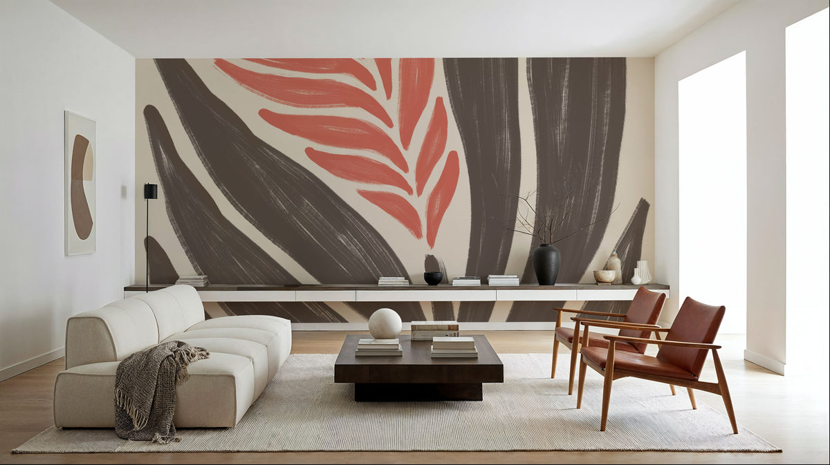 Simple Flowers II Mural Wallpaper - room preview 05