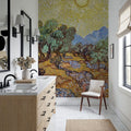Olive Trees Mural Wallpaper - Warm Tone - room preview 05