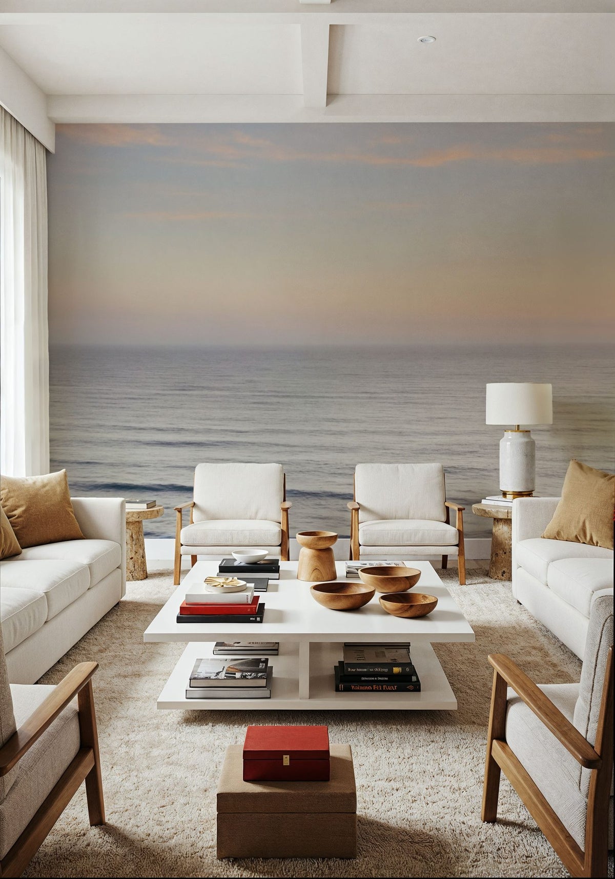 Sunset on Redwoods Coast II Mural Wallpaper - room preview 05