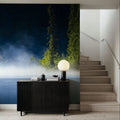 Lakeshore Fog Mural Wallpaper - room preview 05