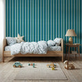Kala Lines Green Mural Wallpaper - room preview 05