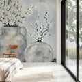 Botanicals in Pottery Mural Wallpaper - room preview 05