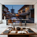 Yasaka Pagoda At Night Mural Wallpaper - room preview 05