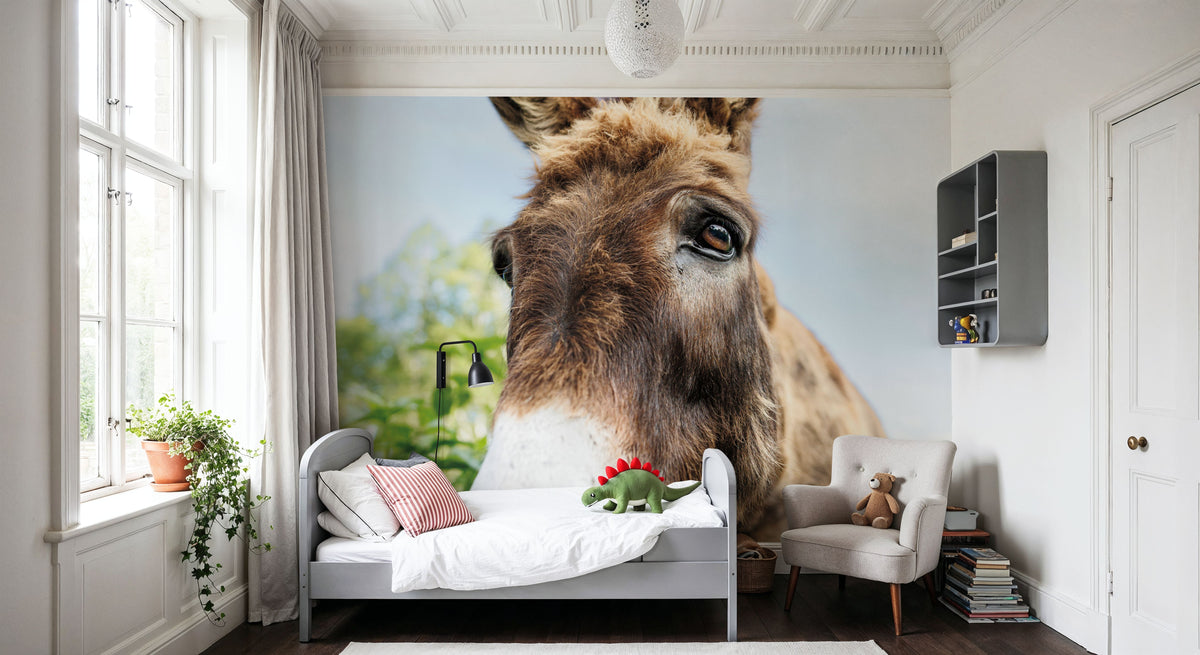 Donkey Pasture Mural Wallpaper - room preview 05