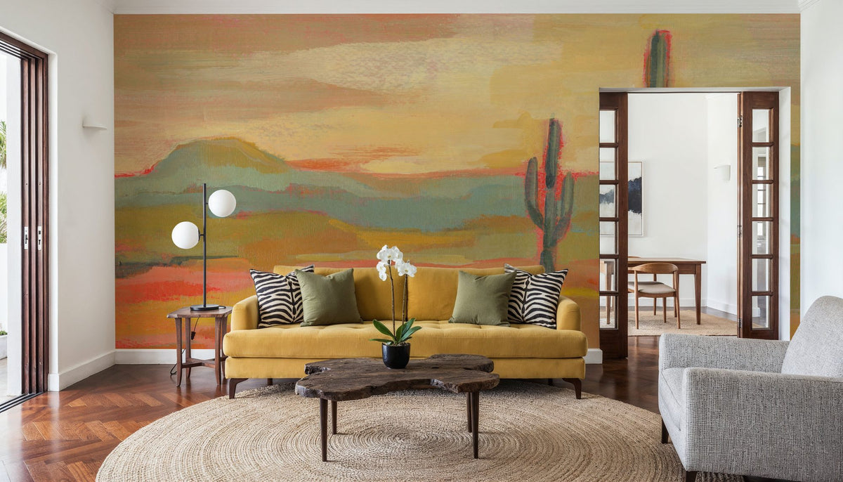 Saguaro Desert Mural Wallpaper - room preview 05