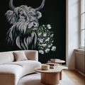 Portrait of a Cow Mural Wallpaper - room preview 05