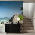 Rock Beach Mural Wallpaper - Blue Tone - room preview 05