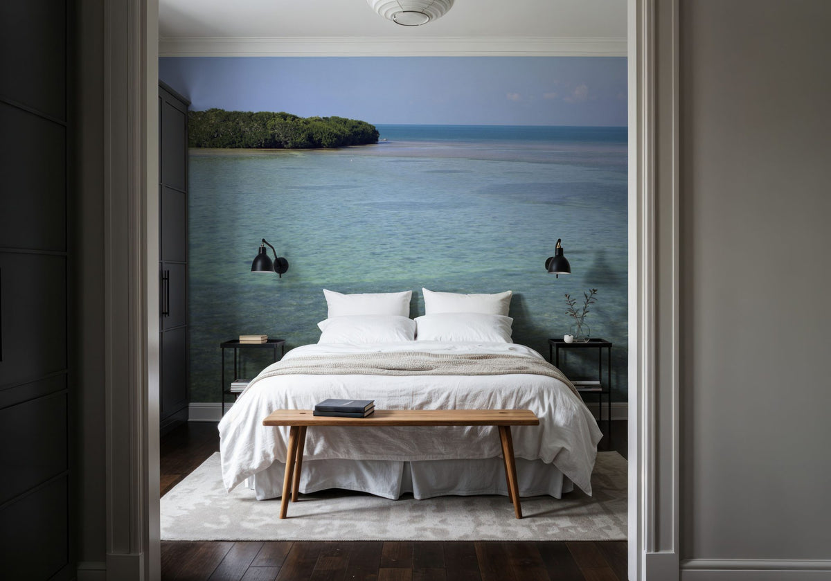 Ocean Oasis Mural Wallpaper - room preview 05