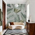 Translucent Foliage Mural Wallpaper - room preview 05