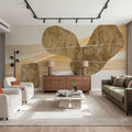 Metallic Texture Tall I Mural Wallpaper - room preview 05