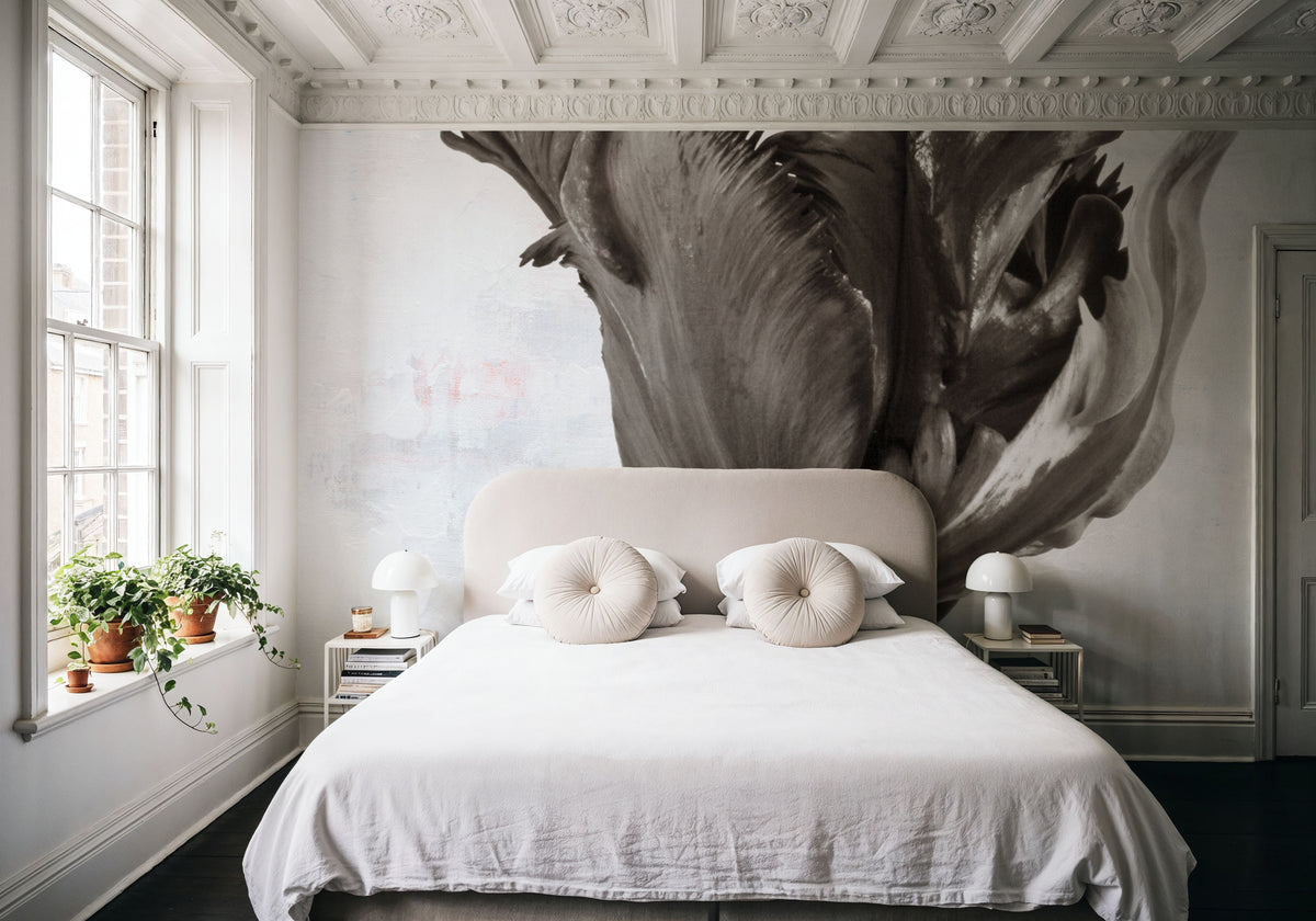Sepia Tulip I Mural Wallpaper - room preview 05