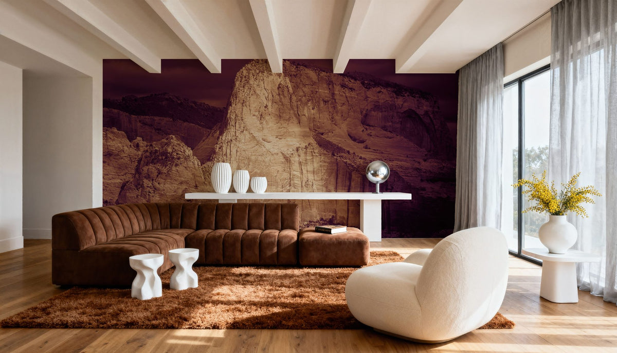 Sunset in Kolob Mural Wallpaper - room preview 05