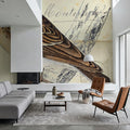 Wood Lark Mural Wallpaper - room preview 05