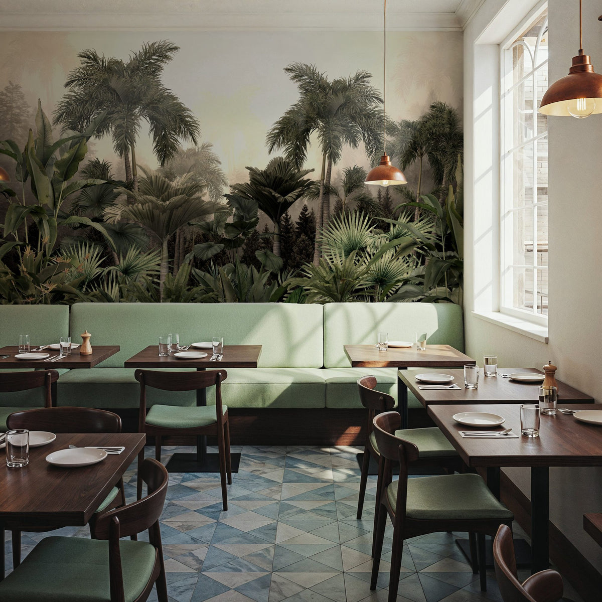 Rain Forest Mural Wallpaper - room preview 05