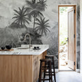 Banana Trees Sketching Mural Wallpaper - room preview 05