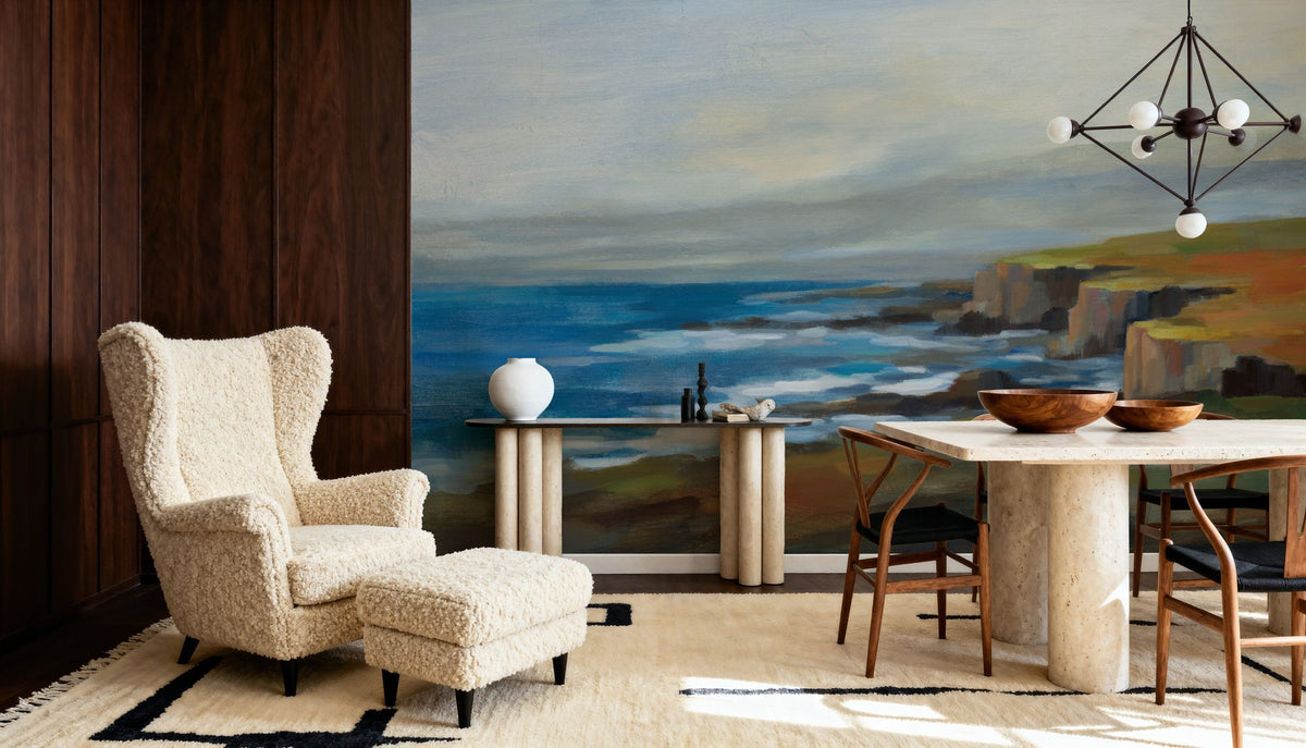 Golden Cliff Mural Wallpaper - room preview 05
