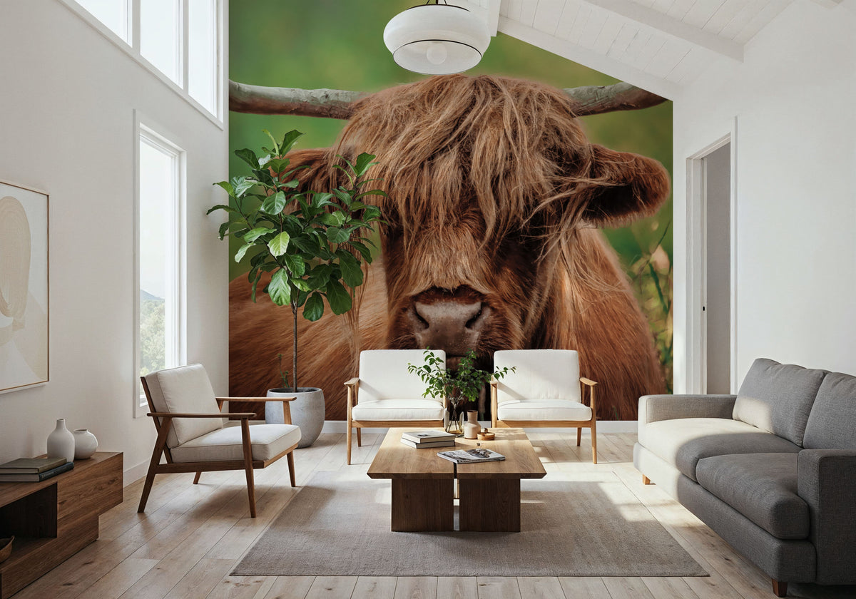 Highland Meadow Portrait Mural Wallpaper - room preview 05