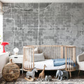 Mesa Grey Mural Wallpaper - room preview 05