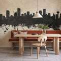 Vancouver Canada Skyline Concrete Mural Wallpaper - room preview 05