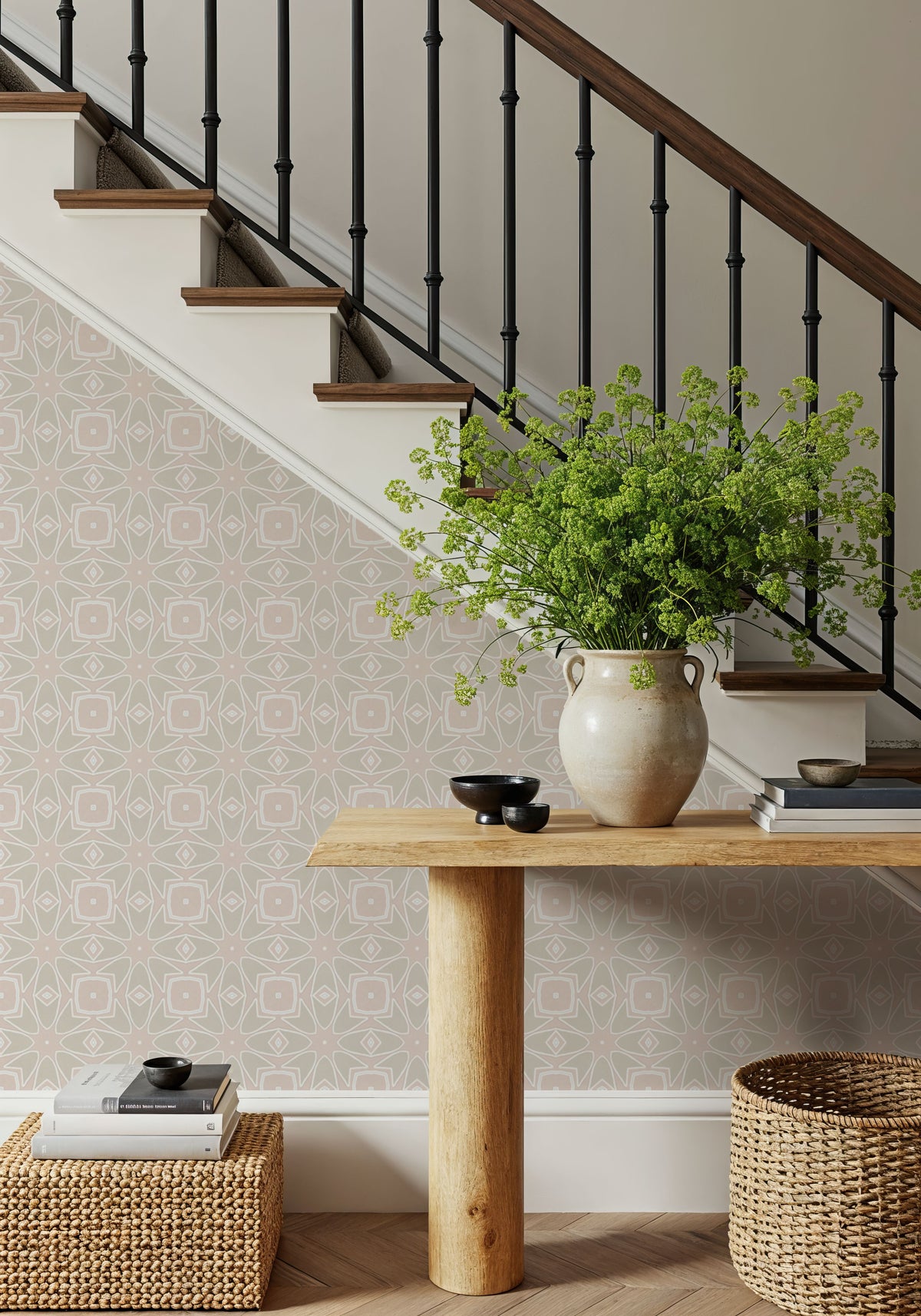 Zelij Tulips Mural Wallpaper - room preview 05