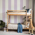 Circus Stripes, Lavender Mural Wallpaper - room preview 05