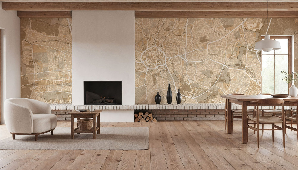 Coventry Ochre Mural Wallpaper - room preview 05
