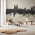 Magdeburg Germany Skyline Concrete Mural Wallpaper - room preview 05