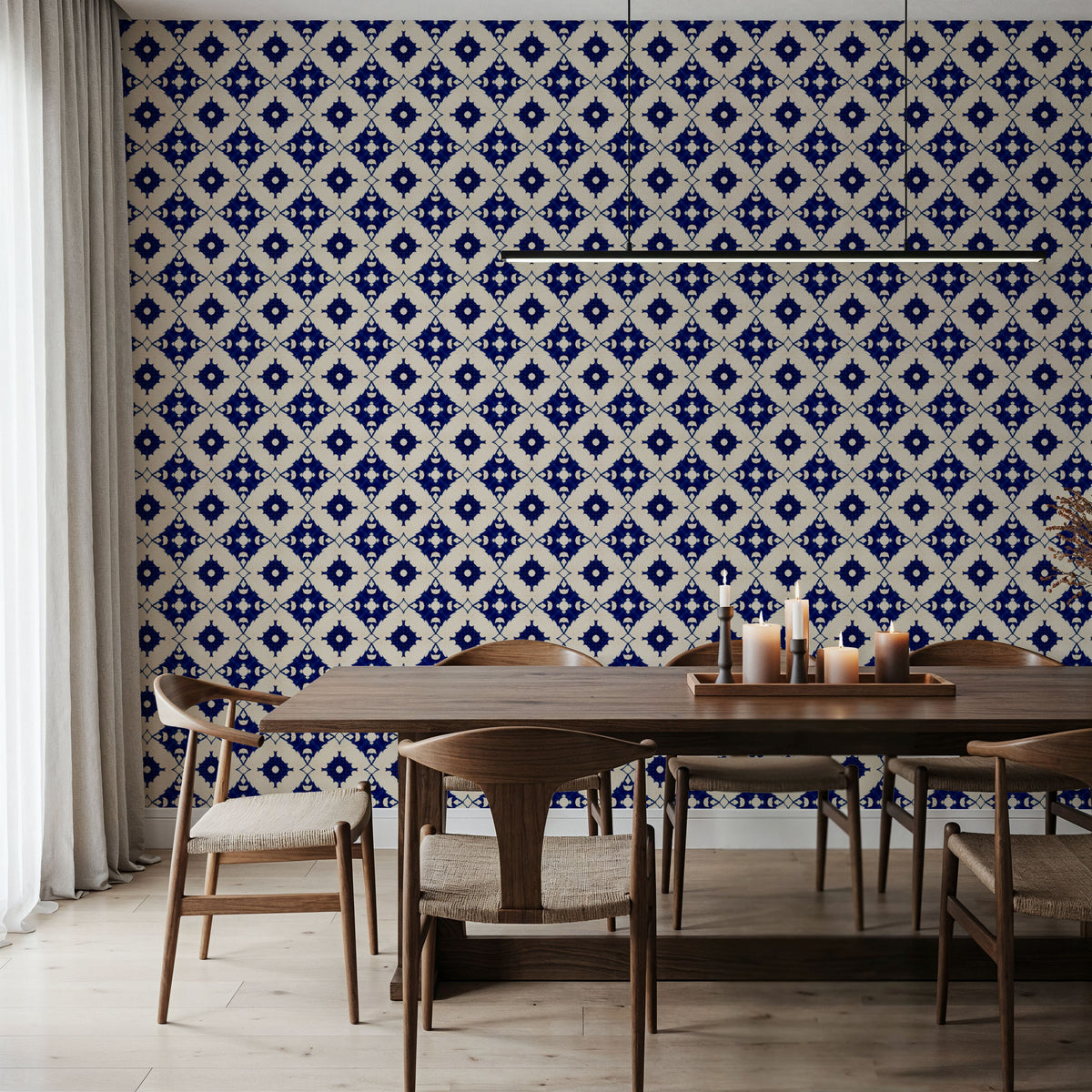 Nara Cornflower Mural Wallpaper - room preview 05