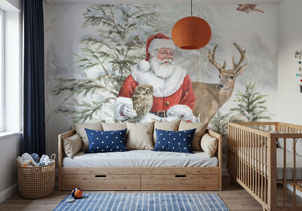 Woodland Santa II Mural Wallpaper - room preview 05