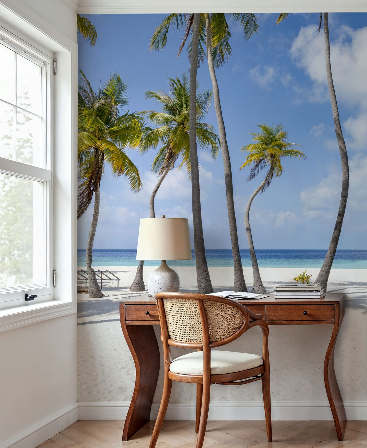 Palm Tree Beach Mural Wallpaper - room preview 05