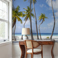 Palm Tree Beach Mural Wallpaper - room preview 05