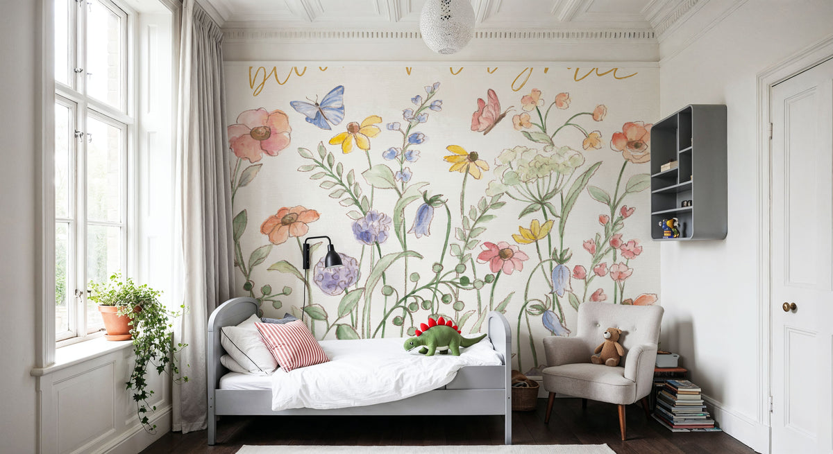 Wild Blooms III Mural Wallpaper - room preview 05