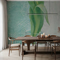Tulip on Blue Mural Wallpaper - room preview 05