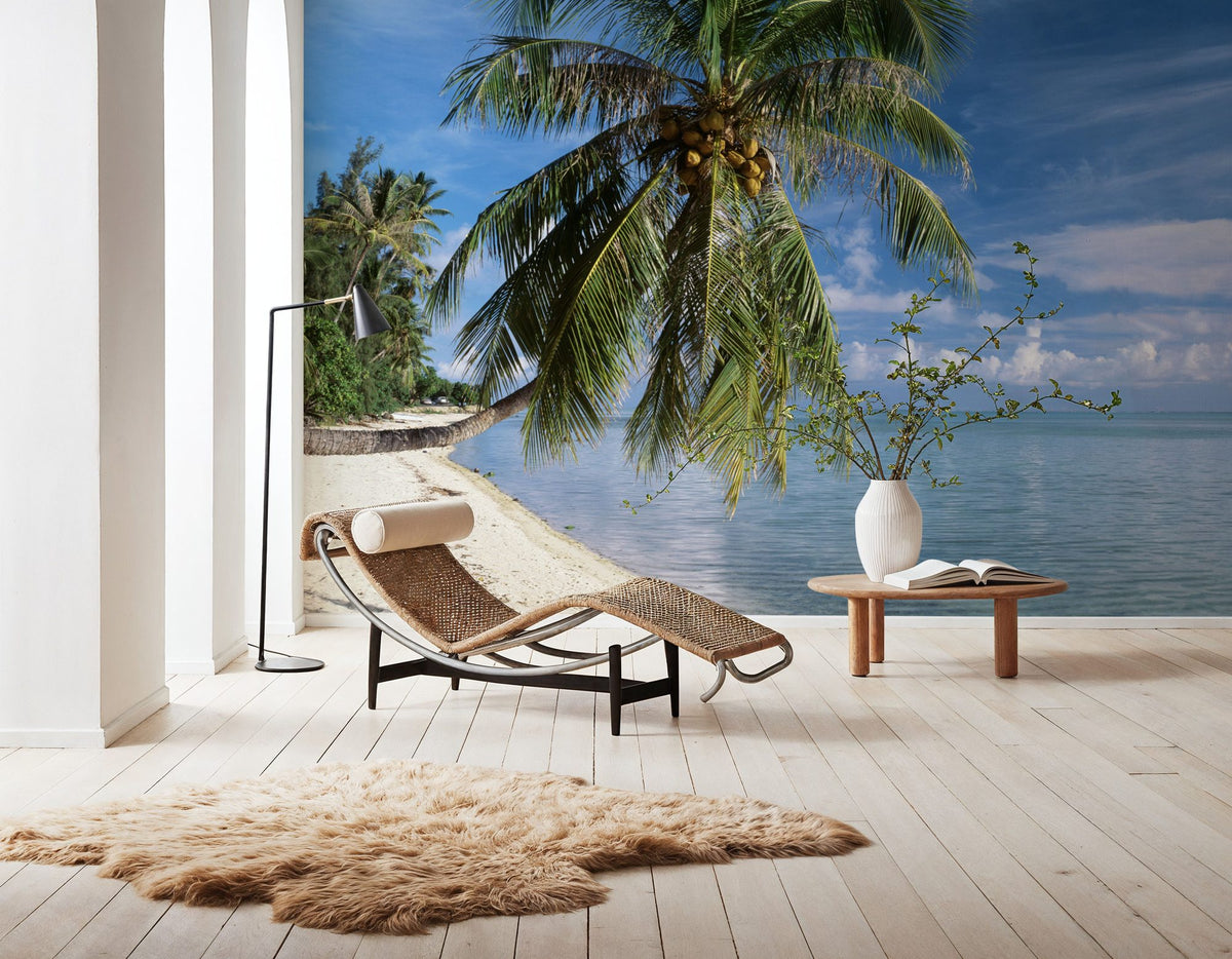 Tropical Beachside Haven Mural Wallpaper - room preview 05