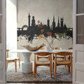 Shrewsbury England Skyline Concrete Mural Wallpaper - room preview 05