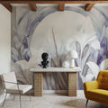 Irises At Sunrise Purple Mural Wallpaper - room preview 05