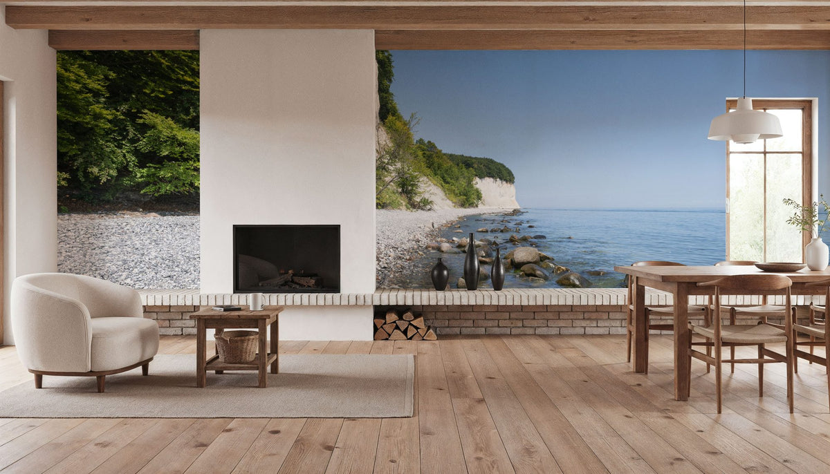 Chalk Cliffs Mural Wallpaper - room preview 05