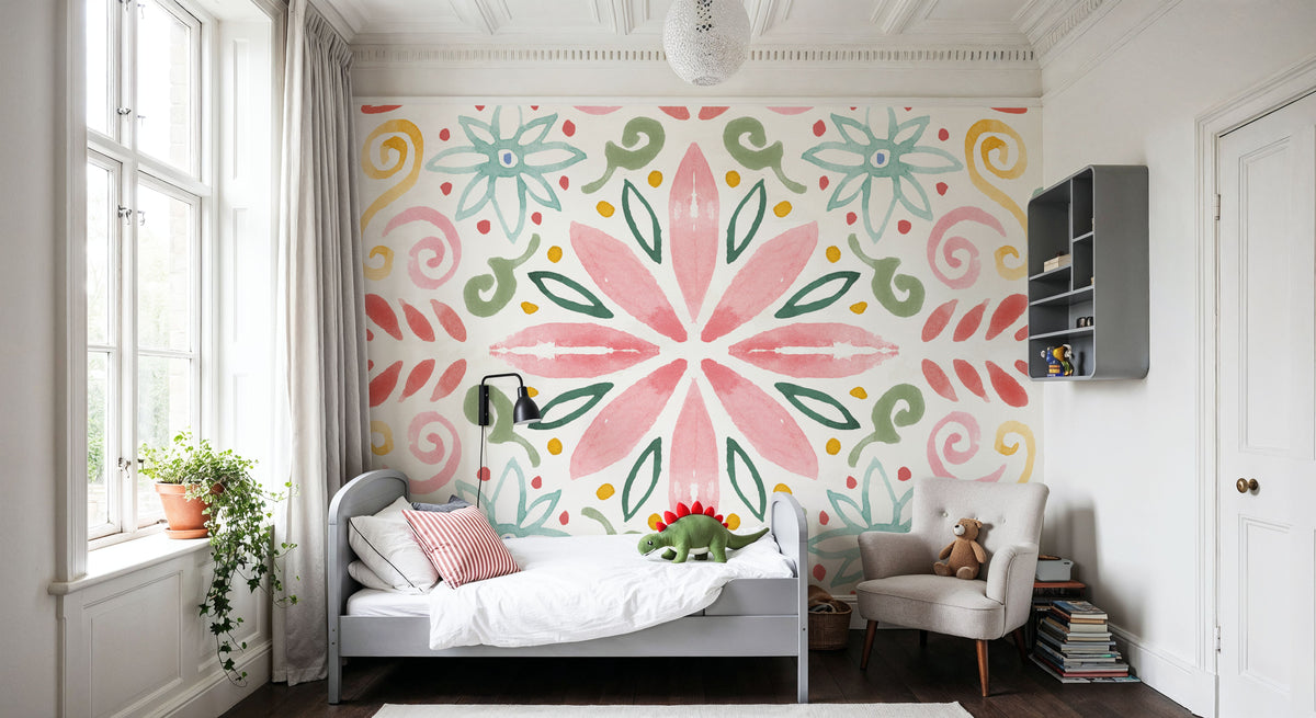 Wild Blooms VIII Mural Wallpaper - room preview 05