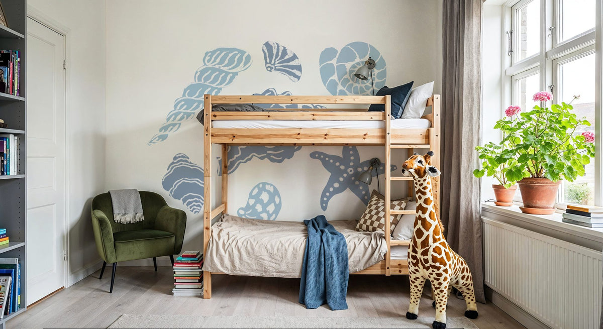 Shells on the Shore I Mural Wallpaper - room preview 05