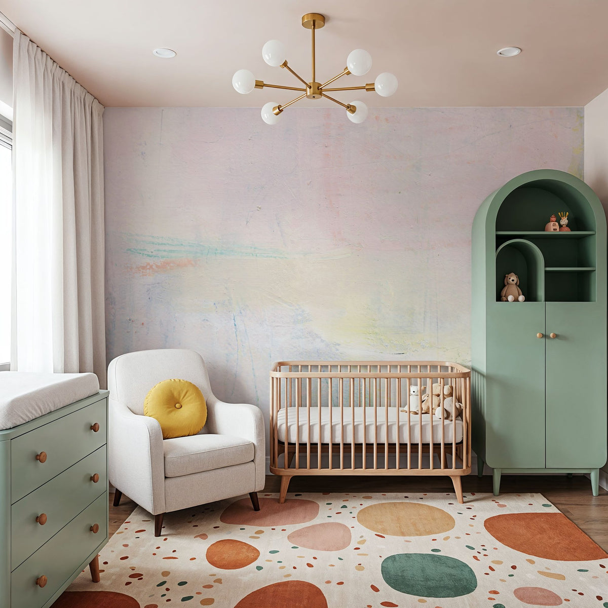 Candy Clouds II Mural Wallpaper - room preview 05