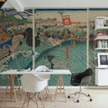 Ocean Brawl Mural Wallpaper - room preview 05