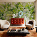 Wild Green Leaves Mural Wallpaper - room preview 05