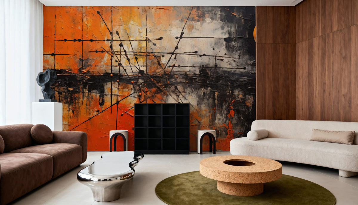 Burning Sky Mural Wallpaper - room preview 05