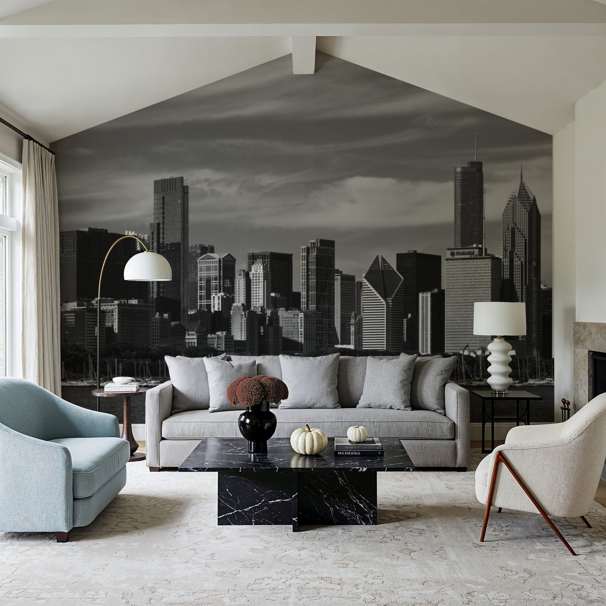 Metropolitan Harbor Mural Wallpaper - room preview 05