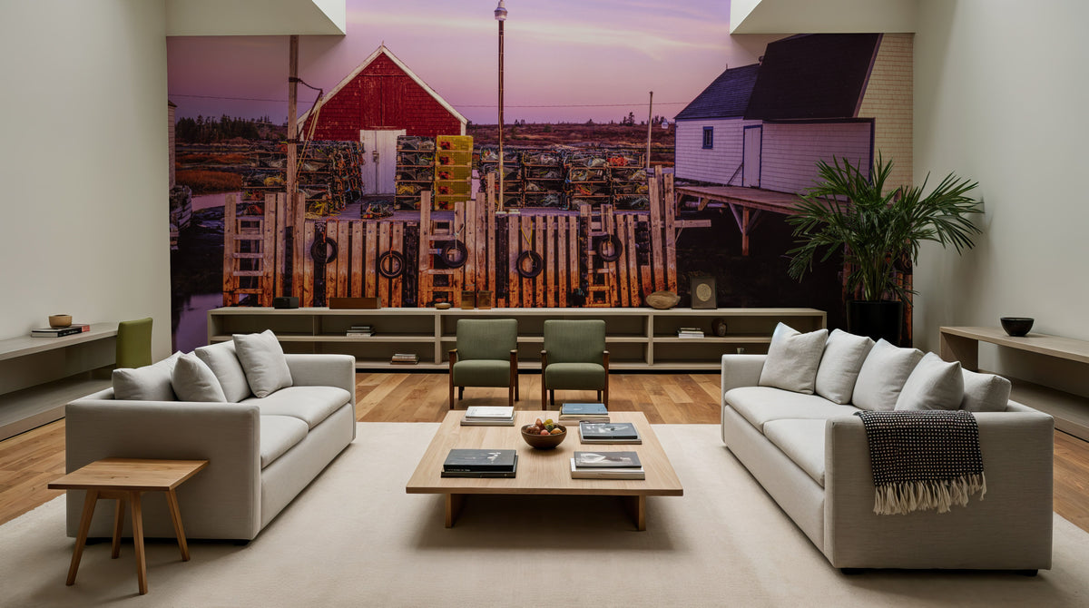Lobster Fishing Mural Wallpaper - room preview 05