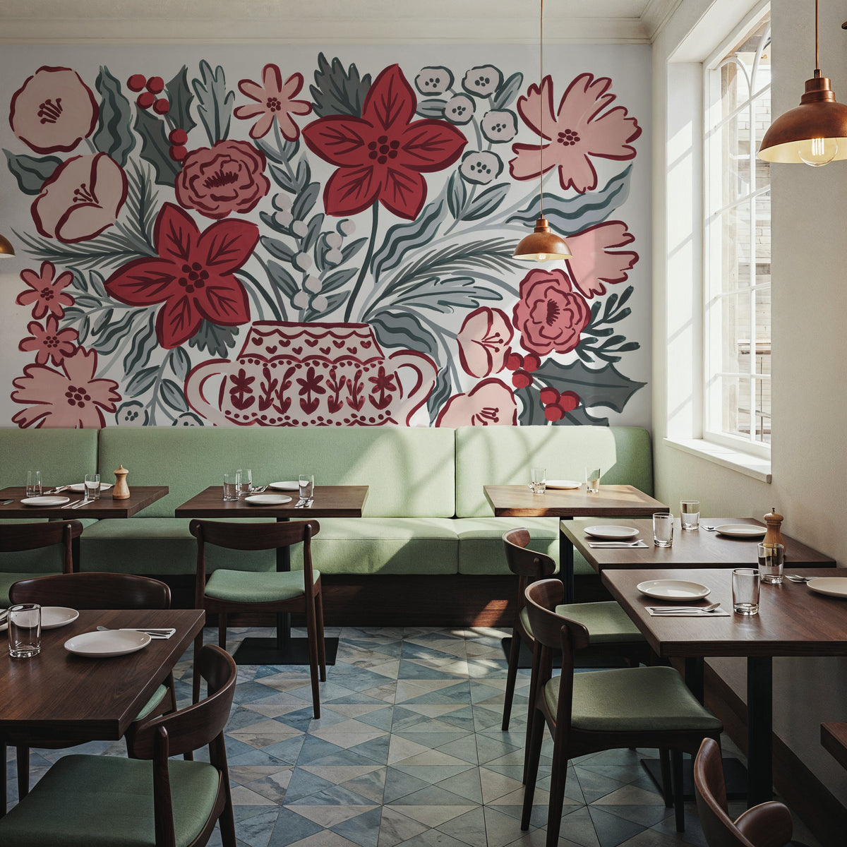 Christmas Reverie VI Mural Wallpaper - room preview 05