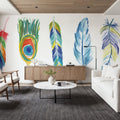 Rainbow Feathers I Mural Wallpaper - room preview 05