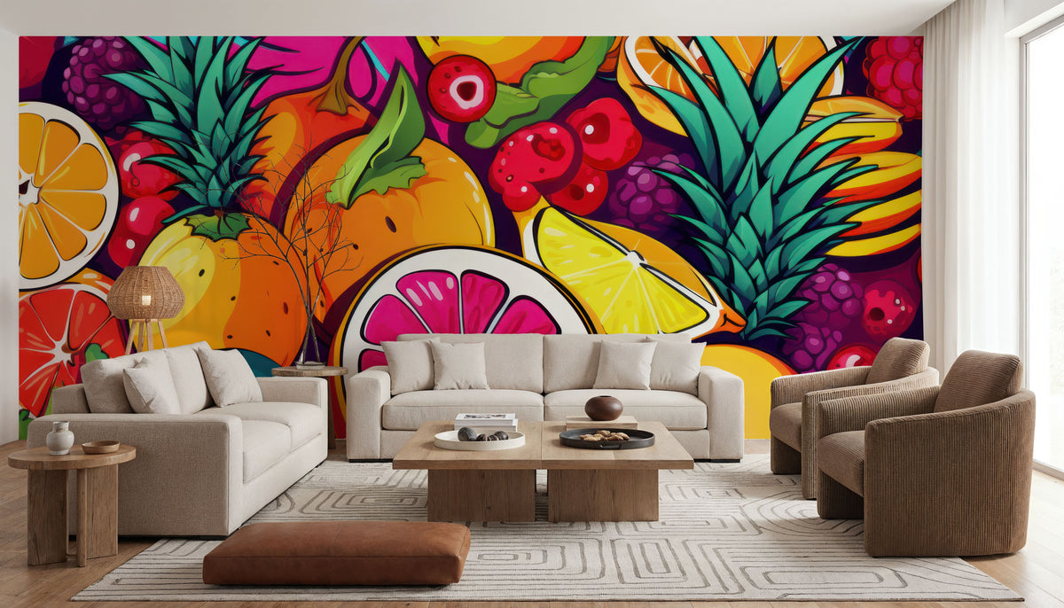 Fruits For Everyone Mural Wallpaper - room preview 05